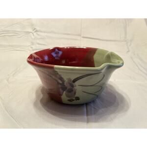 Kent Follette Handmade Studio Pottery Oven Safe Baked Round Dish Bowl 9”